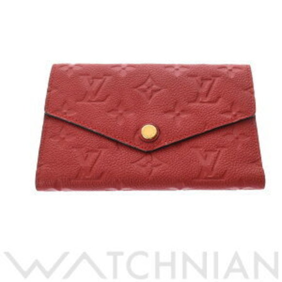 Louis Vuitton Empreinte Portefeuille Curieuse Red Tri Wallet - Picture 1 of 9